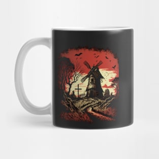 Gothic Windmill Countryside Mug